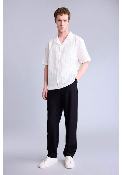 Defacto Beli Bağcıklı Baggy Fıt Pantolon H0412ax26smbk81 Siyah-bk81