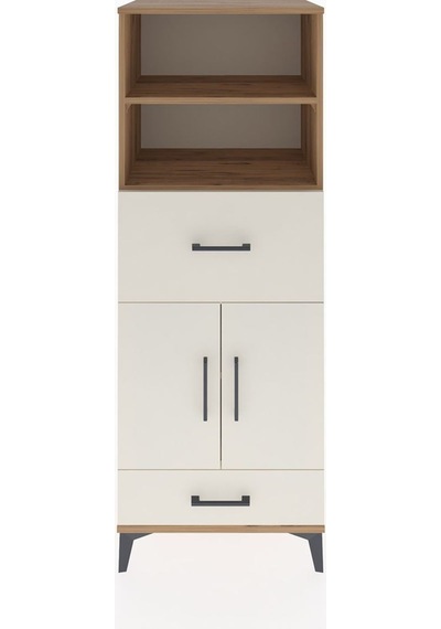 Hyperion Dolap 4 Raflı 2 Çekmeceli 2 Kapaklı 60x44x163 Çam-aytaşı Atlas Çam