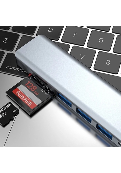 Ally 7in1 Usb 3.1 Hdmı 4k 30hz 2k 1080p Type-c Hub Adaptör Dönüştürücü- 5775