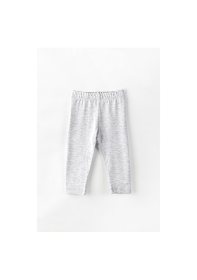 Miababy Basic Kız Çocuk Tayt %100 Pamuk 6 Ay 5 Yaş Gri