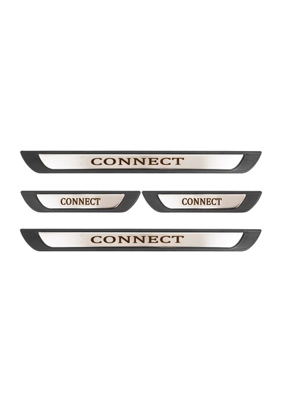Ford Tourneo Connect Uyumlu Kapı Eşiği Krom Abs 4 Parça