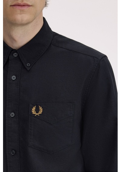 Fred Perry M5516 Oxford Erkek Gömlek Siyah