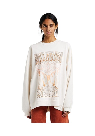 Billabong Ebjft00119 Ride In Sweat Krem Kadın Sweatshirt Krem