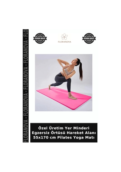 Özel Üretim Yer Minderi Egzersiz Örtüsü Hareket Alanı 55x170 Cm Pilates Yoga Matı Çok Renkli
