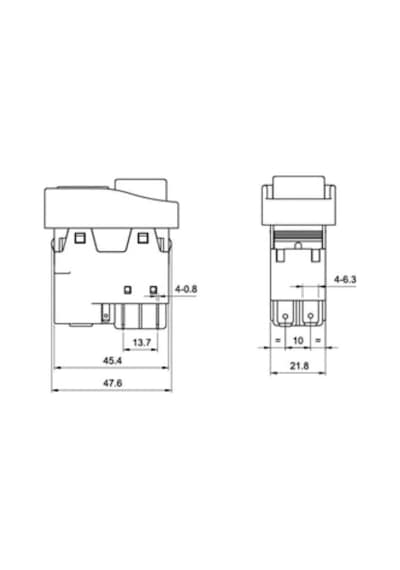 Kedu Kjd 17 5 Pin Şalter Switch Gönye Kesme Şalteri