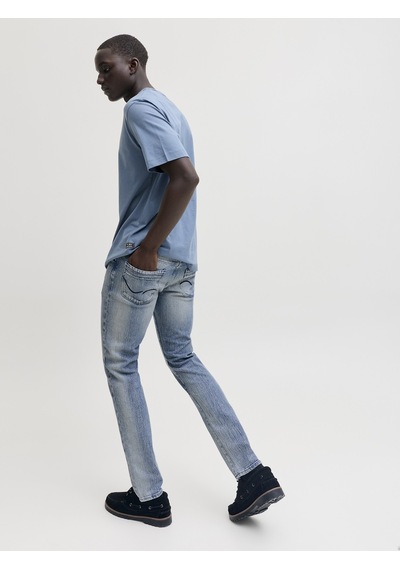 Jack & Jones Jack Jones Glenn Model Erkek Dar Kesim Kot Pantolon 12295611 Mavi