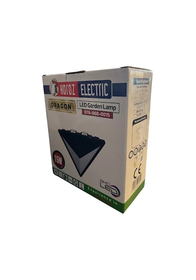 Dragon 15 W Dış Mekan Led Aplik 3000k 076-060-0015 312138 Siyah