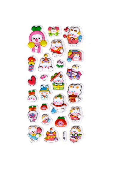 Sticker Kabartmalı Stiker Defter Planlayıcı Etiket Lde009 -19x9cm - Tavşan Partisi