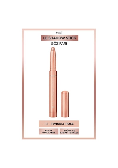 L'Oréal Paris Le Shadow Stick Göz Farı 115 Twinkly Rose