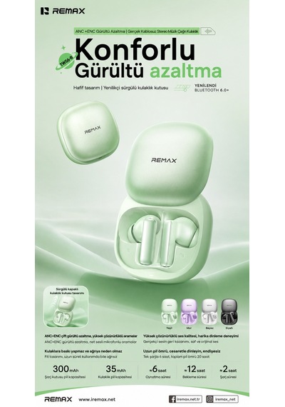 Remax TWS-18 Bluetooth 6.0 Kulak İçi Kulaklık