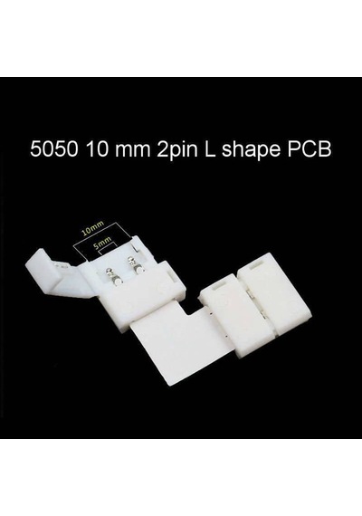 5050 2 Pin L Şerit Led Ekleme Birleştirici 10 Mm