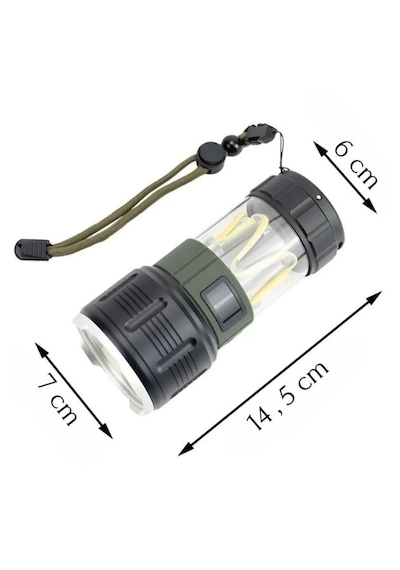Wıson Ws-705 Çok Fonks Kamp Lambası, Şerit Led Işıklı, El Feneri