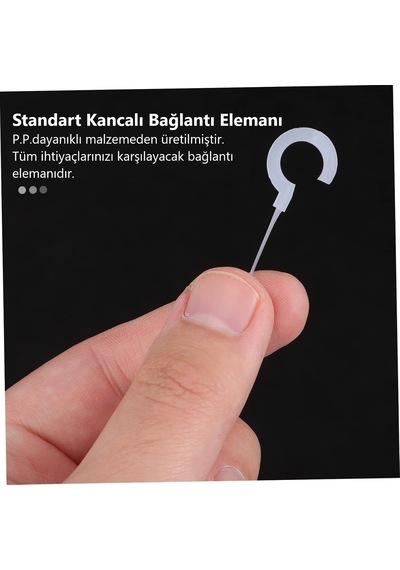 Şeffaf Standart Kancalı 3,5cm Etiketleme Ve Asma Kılçığı 500adet