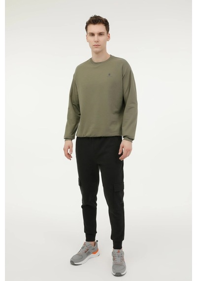 Lumberjack Sweatshirt Erkek Haki Mb Sn75 C Neck Sw 000000000102696690