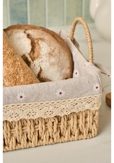 Emsan Daisy Ekmek Sepeti Vizon 25 Cm