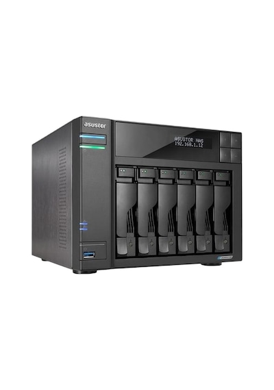 Asustor FS6706T Celeron Qc N5105 4 GB Ram 6 Adet M2 Nvme Disk Destekli Nas Sunucu Disksiz