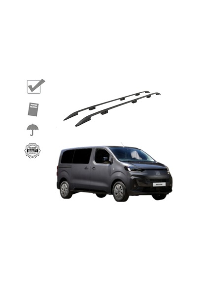 Scudo Combi Kısa Şase Tavan Çıtası Siyah 2022 2023 2024 2025 2026 2027