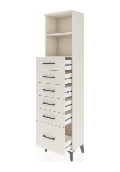 Arges Dolap 2 Raflı 6 Çekmeceli 44x30x182 Aytaşı-aytaşı Aytası