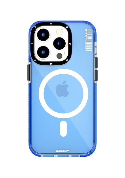 Youngkit Apple Uyumlu iPhone 14 Pro Max Kılıf Magsafe Kablosuz Şarj Özellikli Crystal Color Kapak