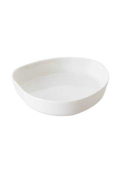 Mudo Home Aspendos Çukur Tabak Seti 21cm - 6lı Beyaz