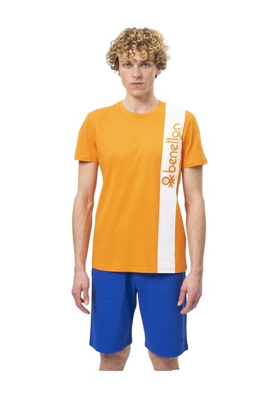 United Colors Of Benetton Erkek T-shirt Ben.m20474 Turuncu