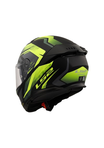 Ls2 Stream 2 Fury Mat Siyah-gri-neon Sarı Kask