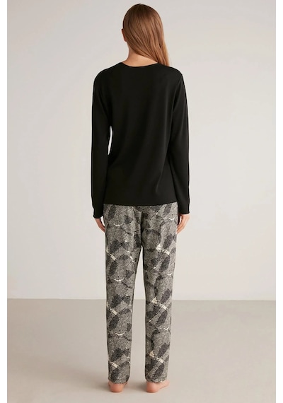 Lux Mood Pijama Takım Siyah
