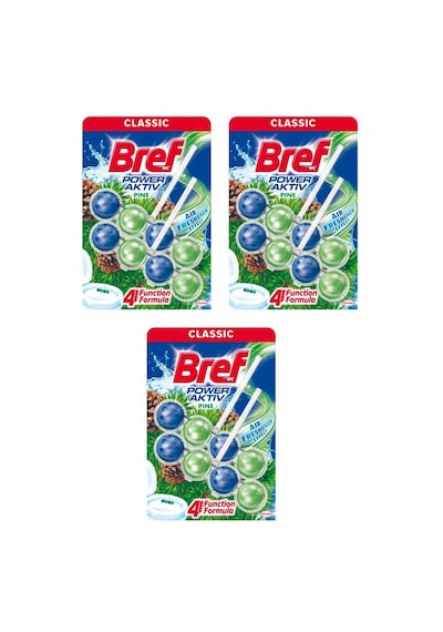Bref 3'lü Power Aktif Çam Klozet Bloğu 2 x 50 G