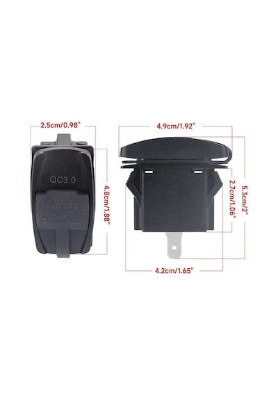 Ic-266c-4 Marin Tip İkili Usb 3.0 + Type-c Şarj Soketi