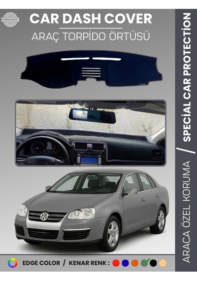 Volkswagen Jetta 2007-2011 Torpido Örtüsü Ön Göğüs Koruma Tam Uyum Çatlamayı Önler - 204 Stiloto