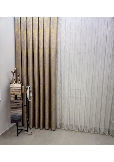 Nivemeshome Pera V-5206 1/3 Sık Pileli Fon Perde Apm Çok Renkli