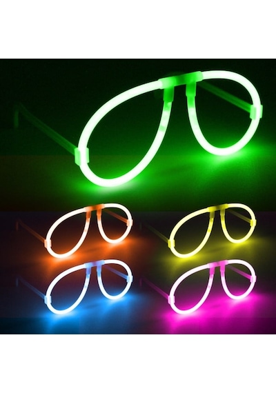 Neon Glow Fosfor Gözlük Festival &amp Parti 12&amp 39 Li Set - Evori-874074