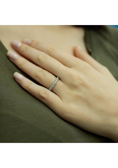 Lova 0,45 Karat Pırlanta Yarımtur Yüzük - 1010082