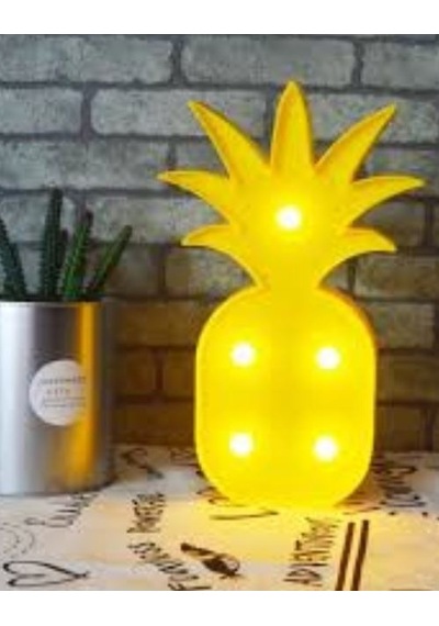 Ananas Tasarımlı Led Lamba Çok Renkli