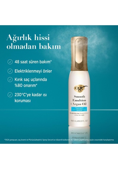 Ogx Argan Oil Pürüzsüzleştirici Sprey Serum 193 Ml