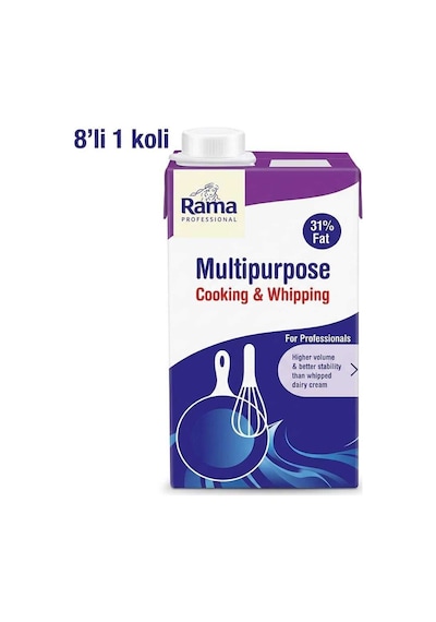 Rama Krema Soğuk Uygulama %31 Fat 1 Lt 8'li 1 Koli