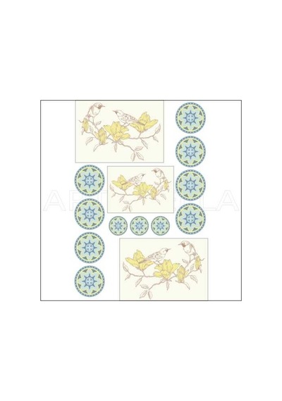 945k Artebella Soft Transfer  Koyu Zemin 23x34 cm