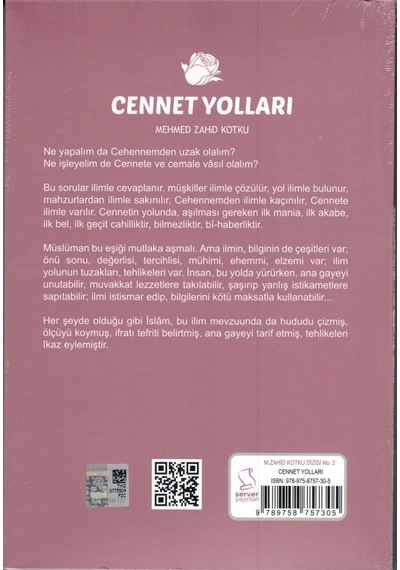 Cennet Yolları Mehmet Zahid Kotku 15X22 Cm. Server Yay