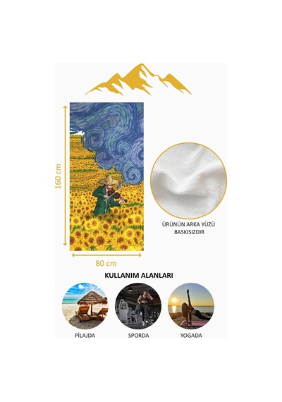 Dijital Baskı Plaj Deniz Havlusu Modern Desenli Peştamal Hvl0074 Renkli