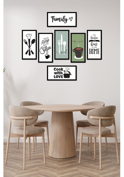 Modern Style Mutfak Model Dekorize Mdf 7 Parça Çerçeve Görünümlü Tablo Set 10205 10 X 20 Modern Style Mutfak Model Dekorize Mdf 7 Parça Çerçeve Görünümlü Tablo Set 10205 10 X 20