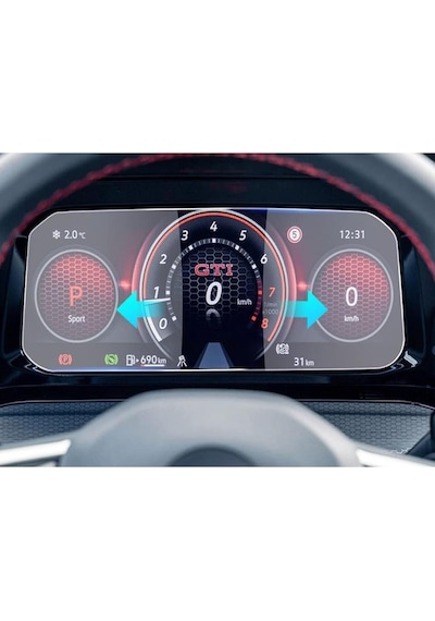 Volkswagen Golf 8.5 10 İnç Dijital Gösterge Ekran Koruyucu