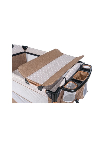 Mamma Luxury Alüminyum Anne Yanı Organizerli Dönenceli Park Yatak Beşik 70 X 110 Cm.