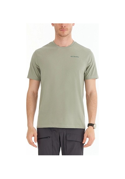 Columbia Csc M Basic Sm Logo Brushed Ss Tee Erkek Kısa Kollu Tişört Cs0282-348 001