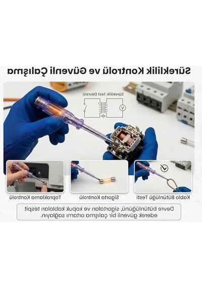 Düz Uçlu Kontrol Kalemi, Pratik Kullanım İçin Tek Adet