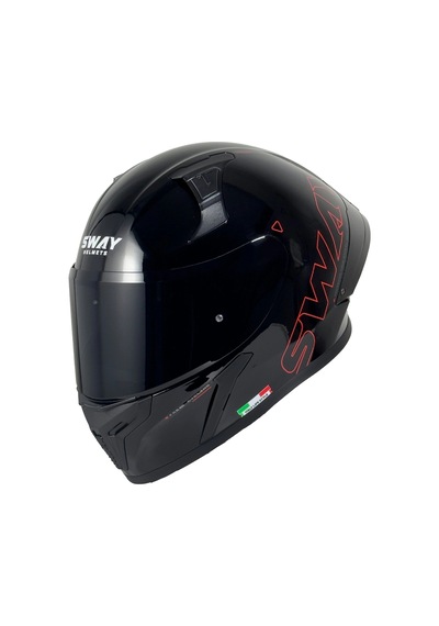 Kask Sway F357 Kask Parlak Siyah