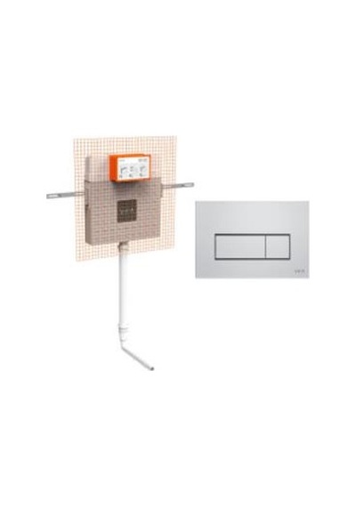 Vitra Hela Taşları İçin Gömme Rezervuar Seti 800-2029, 3/6lt, Parlak Krom Panelli 768-1700-01, 740-2380 Diğer