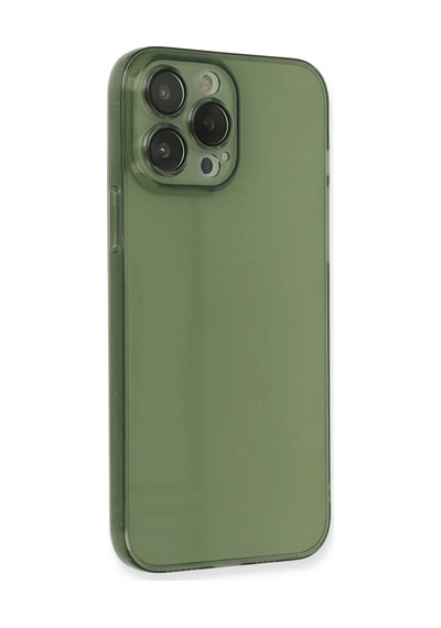 Newface - 277 - iPhone Uyumlu 13 Pro Kılıf Fly Lens Silikon - Csmo-tex - - Yeşil