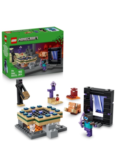 LEGO® Minecraft® Nether ve End Geçidi Yolculuğu 21584 -7 Yaş ve Üzeri Çocuklar için Minifigür İçeren Oyuncak Yapım Seti(192 Parça)