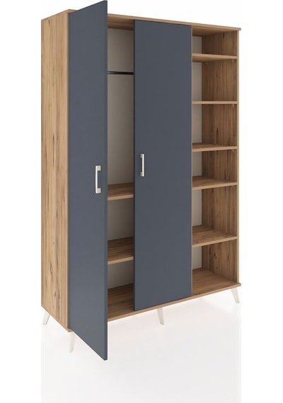 Hyperion Dolap 7 Raflı 2 Kapaklı Tek Askılı 132x44x195 Çam-antrasit/çam Antrasıt/atlas Çam Hyperion Dolap 7 Raflı 2 Kapaklı Tek Askılı 132x44x195 Çam-antrasit/çam Antrasıt/atlas Çam