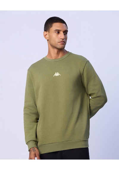 Kappa Antonio Erkek Yeşil Regular Sweatshirt